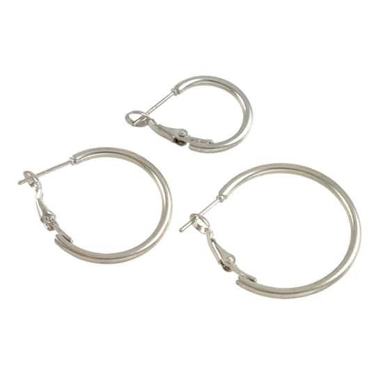 Hoop Earrings by Bead Landing&#xAE;, Silver